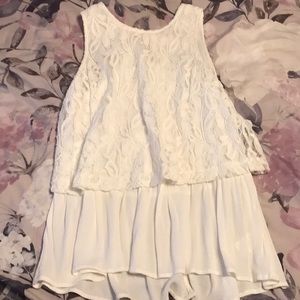 White lace top